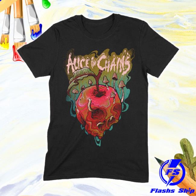 Original Alice In Chains Merch Store Trippy Rotten Apple Long Sleeve Tee Aliceinchains Shop