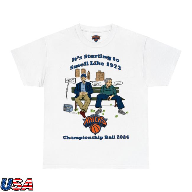 Official It's Starting To Smell Like 1973 Knicks Championship Ball 2024 t-shirt, hoodie, tank top, sweater and long sleeve t-shirt
