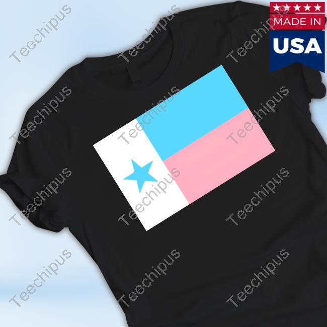 Flags Mashup Bot Texas + Trans Pride = Trans Texas Flag Hoodie