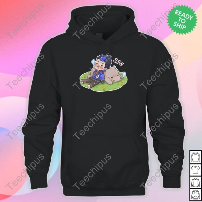 Hippo Merch Hippo Sleepy Mousepad Hoodie Ziptie