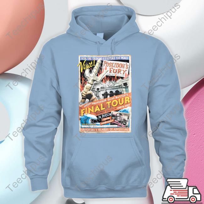 Poseidon's Fury Final Tour Adult T-Shirt Universalorlando Store Poseidon's Fury Final Tour Adult T-Shirt