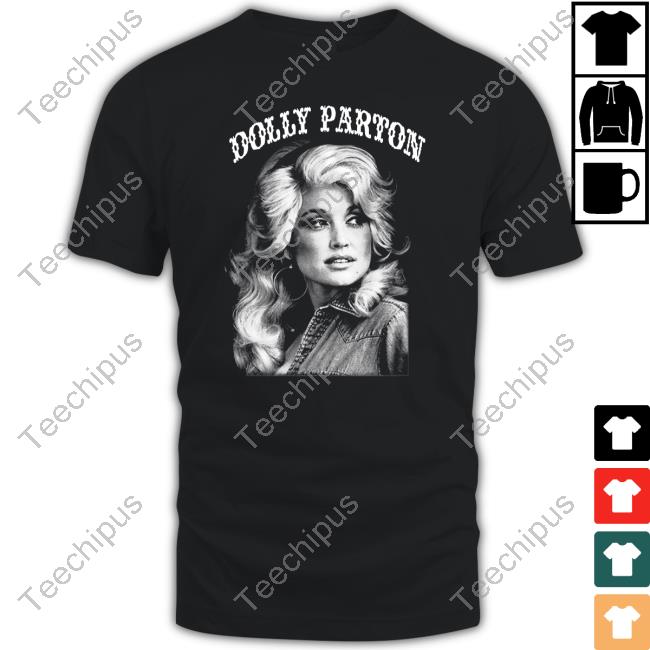 Rockabilia Dolly Parton Portrait Arc Logo T-Shirt