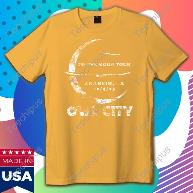 Owlcitymusic Store To The Moon Tour Anaheim Tee Shirt Owl City
