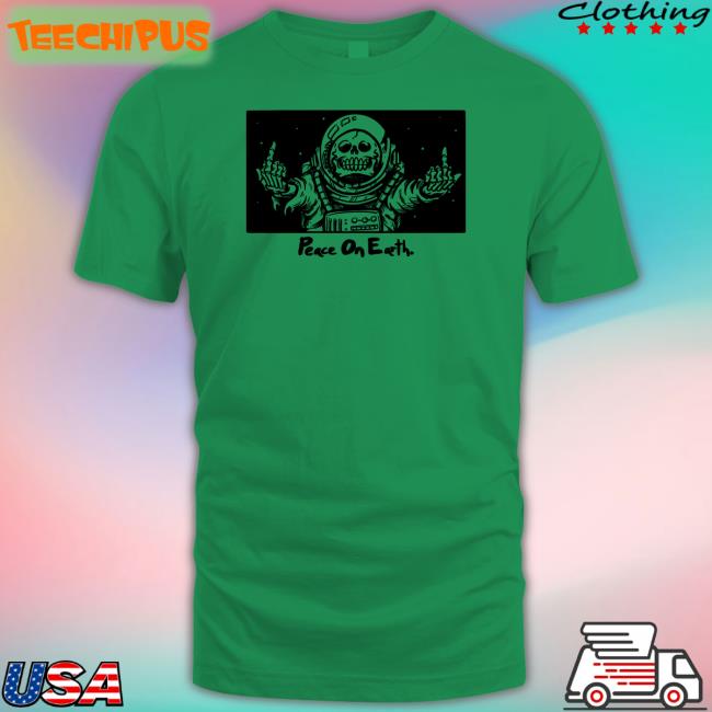 Baileydraws Peace On Skull Earth Shirts