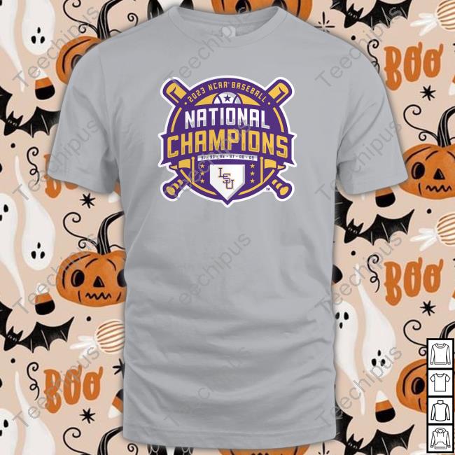Lsu Tigers 2023 Ncaa Men's Baseball College World Series Champions Logo Shirt