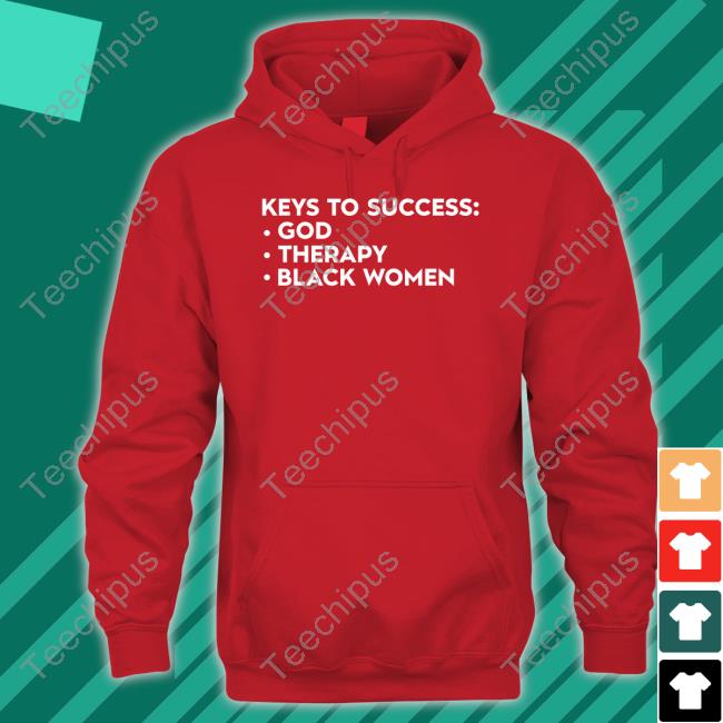 Lilcumtismyt Keys To Success God Therapy Black Women T Shirt