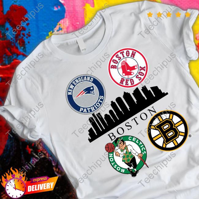 New England Patriots Boston Red Sox Boston Celtics And Boston Bruins Massachusetts 2023 Hooded Sweatshirt