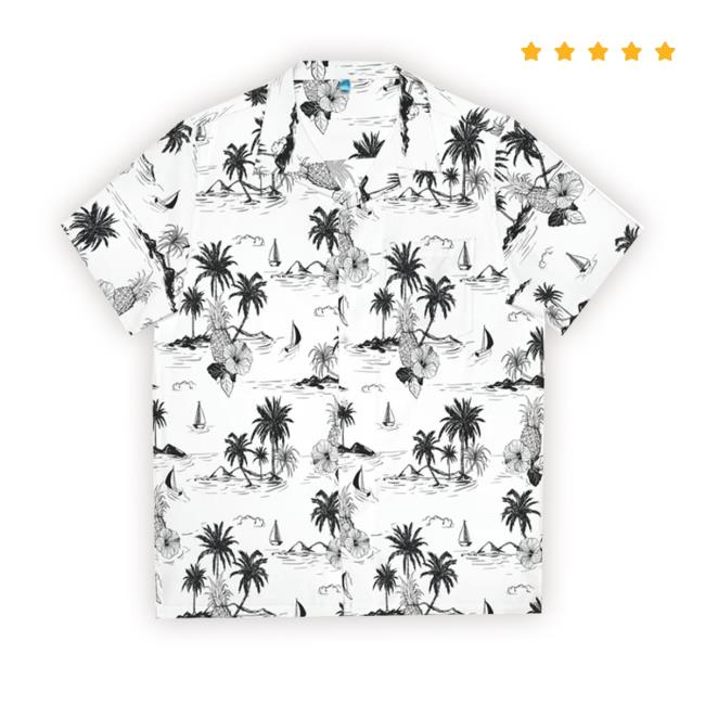 Official Men's Tropical Vintage Print Hawaiian Crewneck Sweatshirt