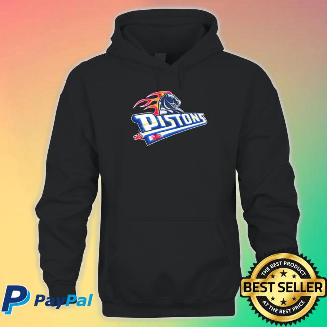 Rob Perez Wearing Pistons Logo Sweatshirts