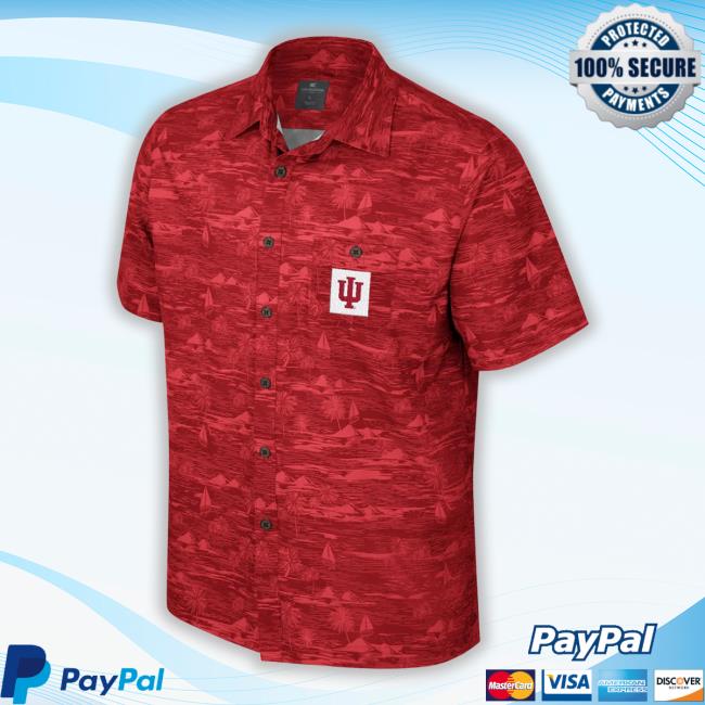 Gamedayspirit Merch Indiana Hoosiers Men's Ozark Camp Tee Shirt