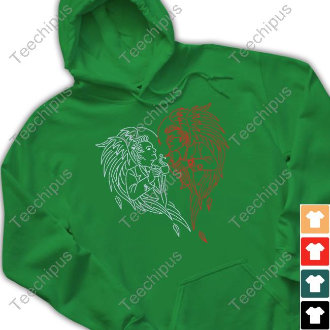 Good Omens A Toast To The World Blue and Red Sweatshirt
