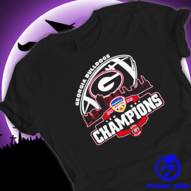 Official Georgia Bulldogs Logo Dukes Bowl City 2022 Champions Hooded Sweatshirt