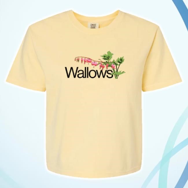 Trending Wallows Flowers Ladies Crop New Shirt Wallows Music Store Merch Shop