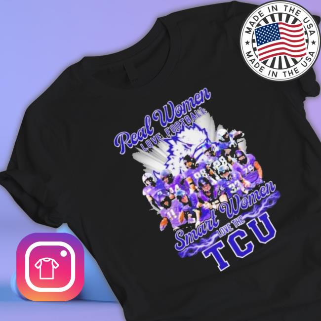 Real Women Love Football Smart Women Love The Tcu Horned Frogs Team 2022 Sweatshirt