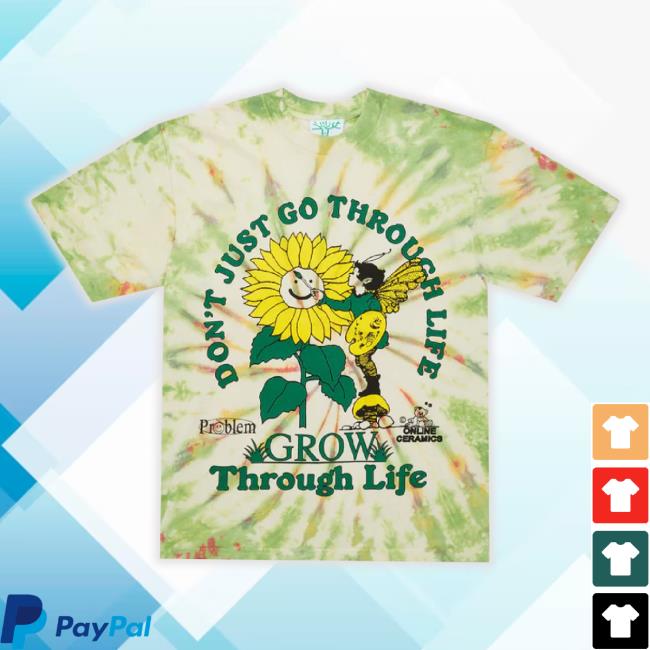 Trending Online Ceramics Grow Through Life Long Sleeve Tee Tie-Dye