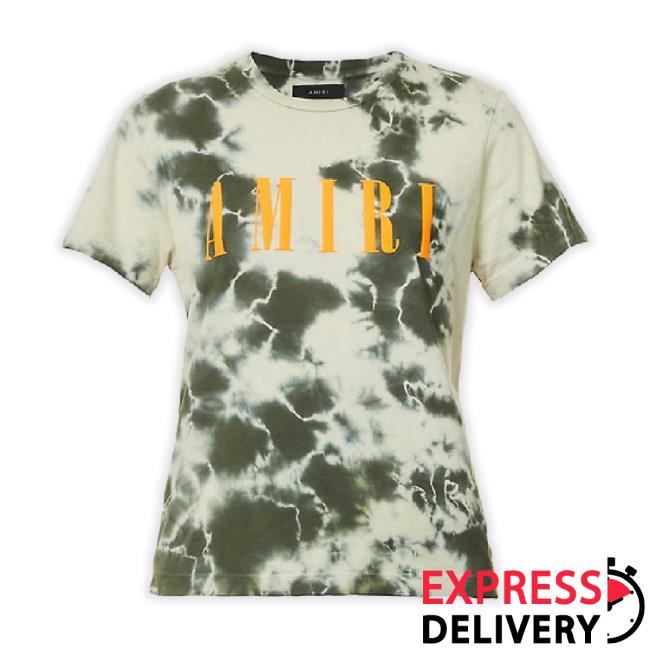 Trending Core Brand-Printed Tie-Dye Cotton-Jersey Long Sleeve Tee