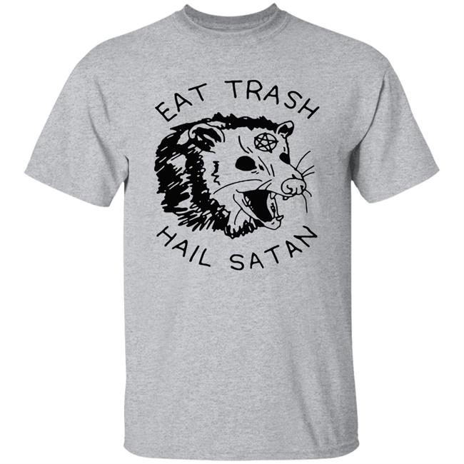Possum Eat Trash Hail Satan shirt Possum Eat Trash Hail Satan shirt