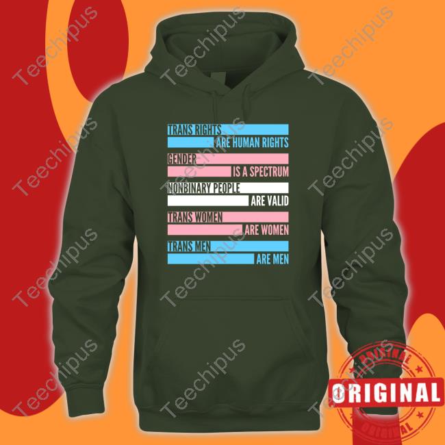 Trans Rights Are Human Rights Gender Is A Spectrum Nonbinary People Tee Shirt Wholesomememes Merch