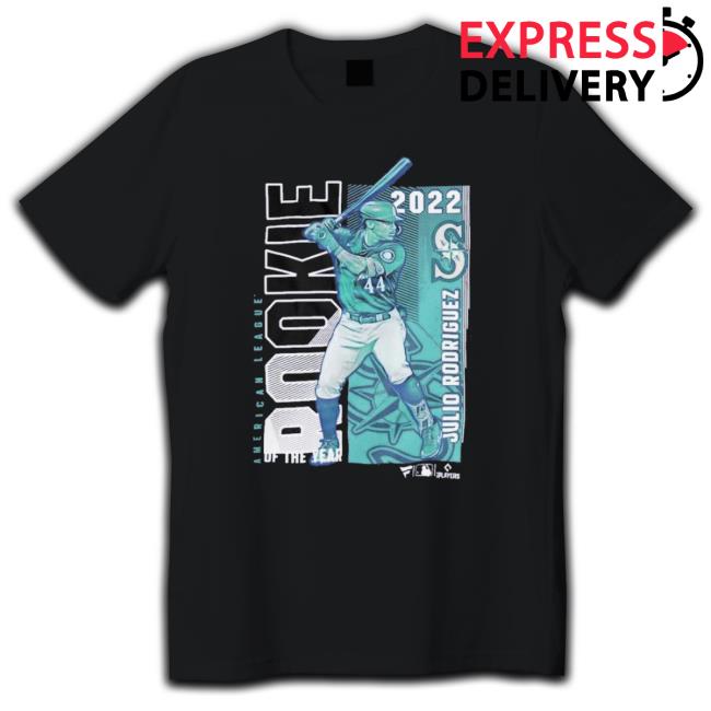 Historic Rookie Season 2022 Seattle Mariners Julio Rodriguez Roy Commemorative Hooded Sweatshirt
