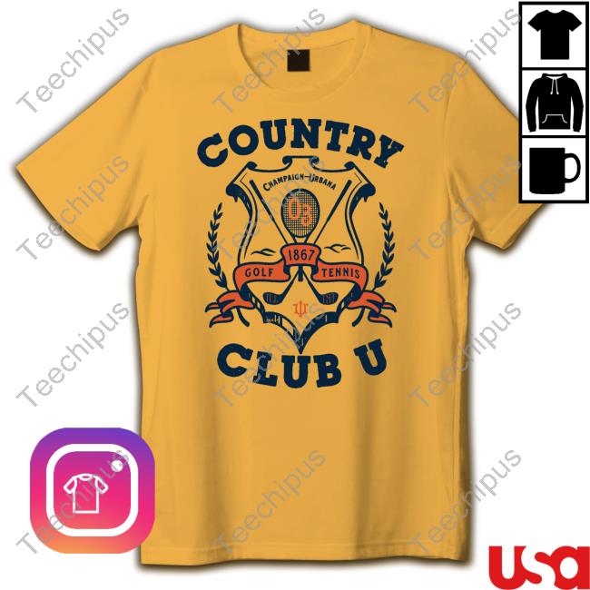 Country Club U Champaign Urbana Golf 1867 Tennis T-Shirt
