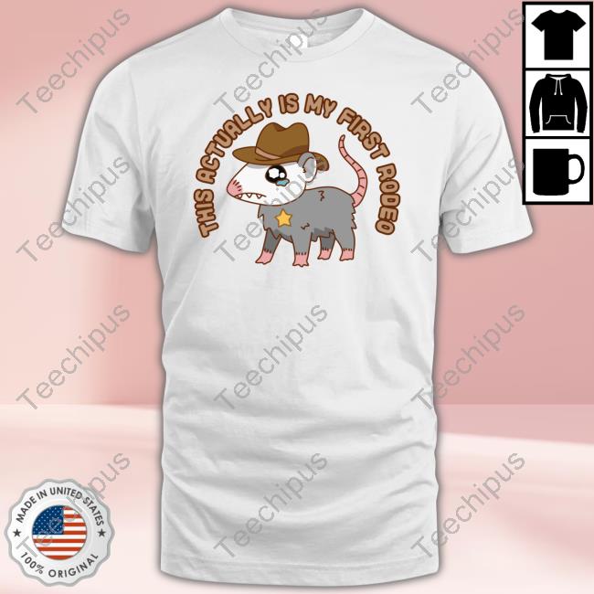 Miss Elaneous Art This Actually Is My First Rodeo Rat Hoodie