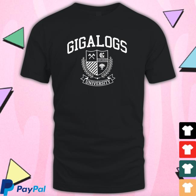 Gigalogs University Logo Tee Shirt