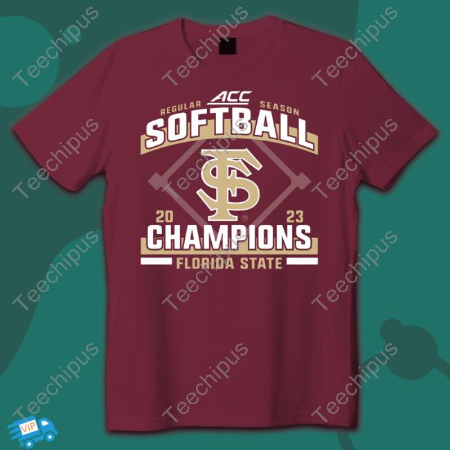 Seminoles Store Blue 84 Garnet Florida State Seminoles 2023 Acc Softball Regular Season Champions Shirts