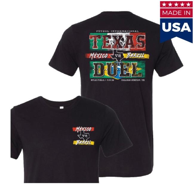 Original Mexico Vs Brazil Tx Duel Soft Style - Black Long Sleeve T Shirt