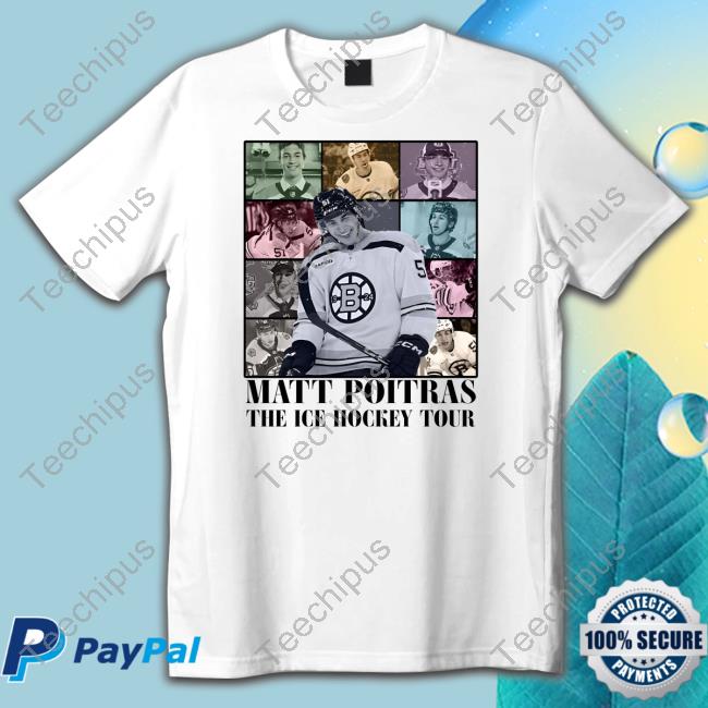 Boston Hockey Matt Poitras The Ice Hockey Tour Tee Shirt