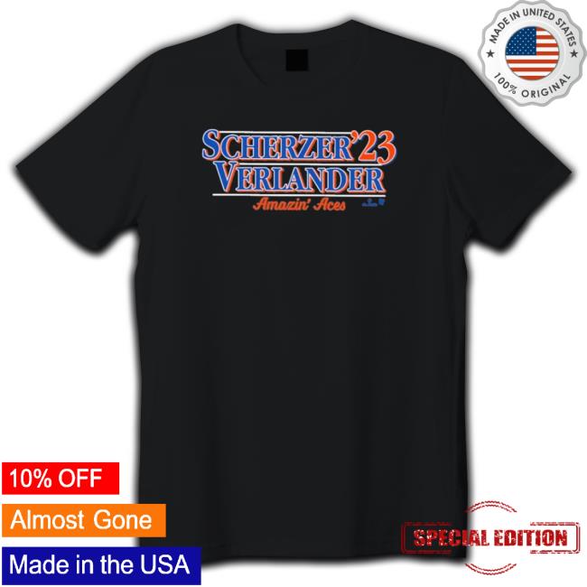 Official Scherzer 23 Verlander Amazin Aces Tee Shirt