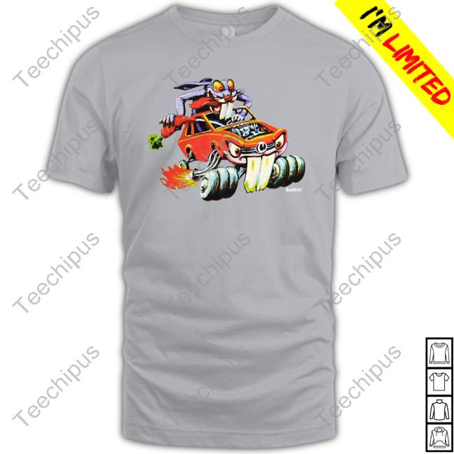 Bunny Rabbit Riding Monster Truck Shirts