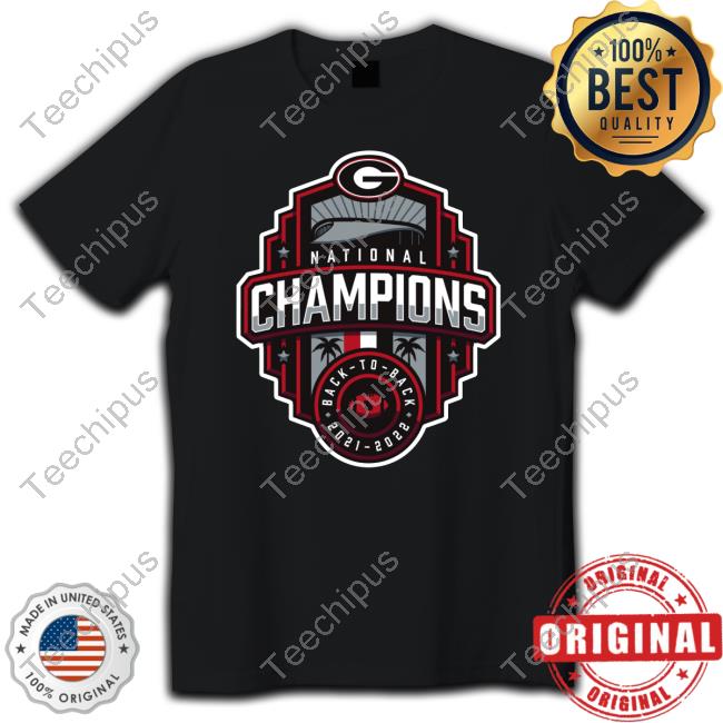 Georgia Bulldogs Football National Champions Logo Tee