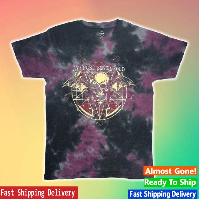 Trending Rockabilia Merch Store Avenged Sevenfold Ritual (Dip-Dye) Tie Dye Hoodie Sweatshirt Rockabilia Shop