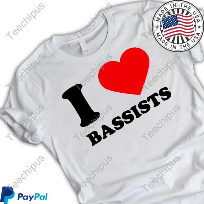 I Love Bassists Hooded Sweatshirt
