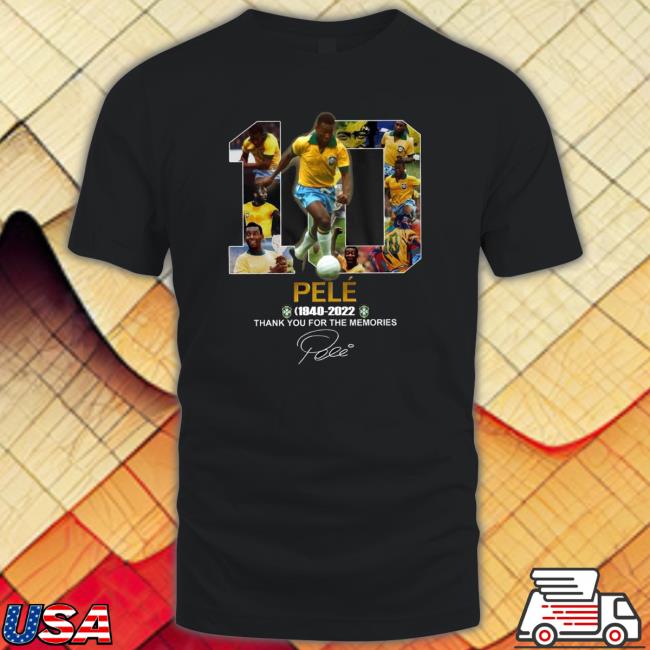 Rip Pele 1940-2022 Thank You For The Memories Signature Long Sleeve Shirt