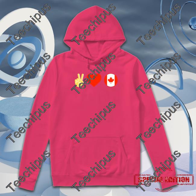 Brittlestar Peace Love Canada Hooded Sweatshirt