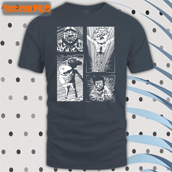 Sharkrobot Spooky Manga Boys 2 Tee Spooky Manga Boys 2 Tee Shirt