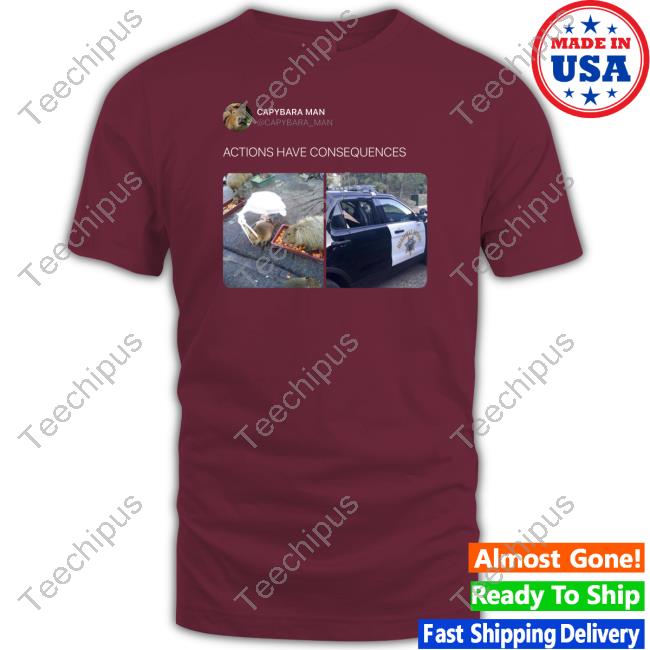 Capybara Man Consequences Long Sleeve Tee