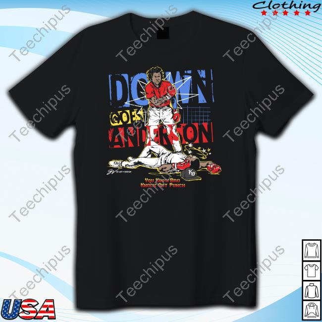 Gv Art And Design Down Goes Anderson Limited Edition T Shirts