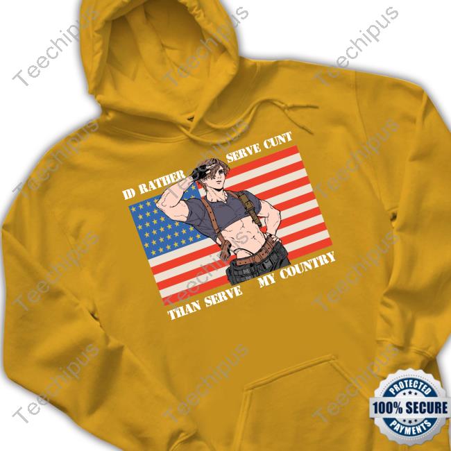 Official I'd Rather Serve Cunt Than Serve My Country Leon Kennedy Tee