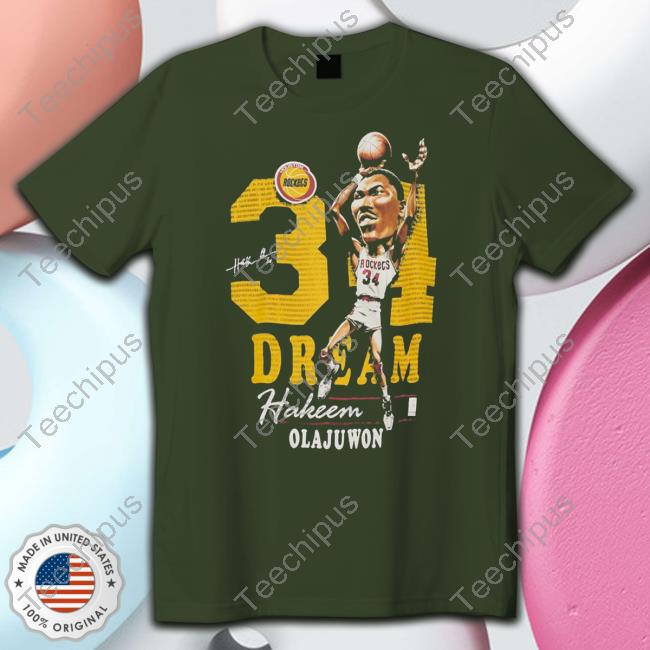 Hakeem Olajuwon Houston Rockets Mitchell Shirts