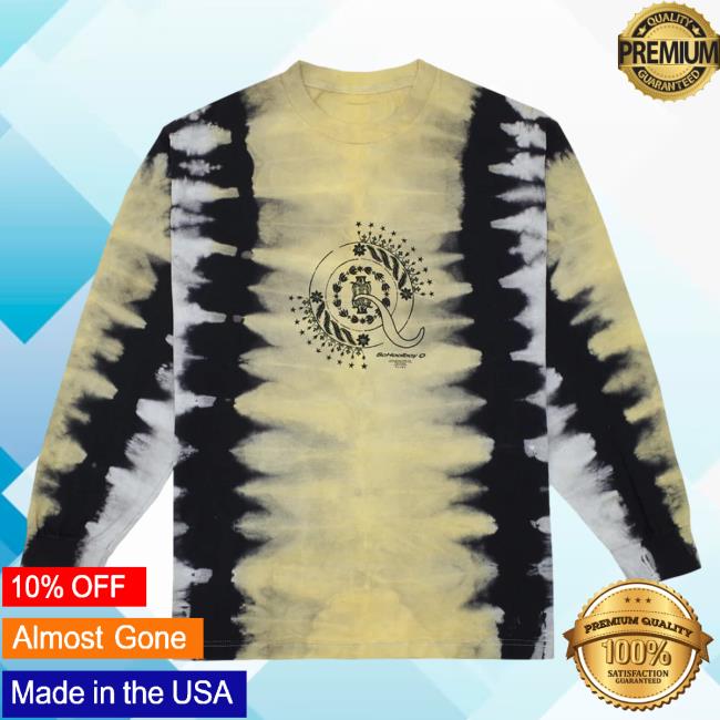 Official Clothing Top Dawg Entertainment Merch Store Crash Talk Tie Dye Long Sleeve Tee Shirt (Yellow)