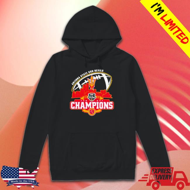 Arizona State Sun Devils Logo Dukes Bowl City 2022 Champions Tee Shirt