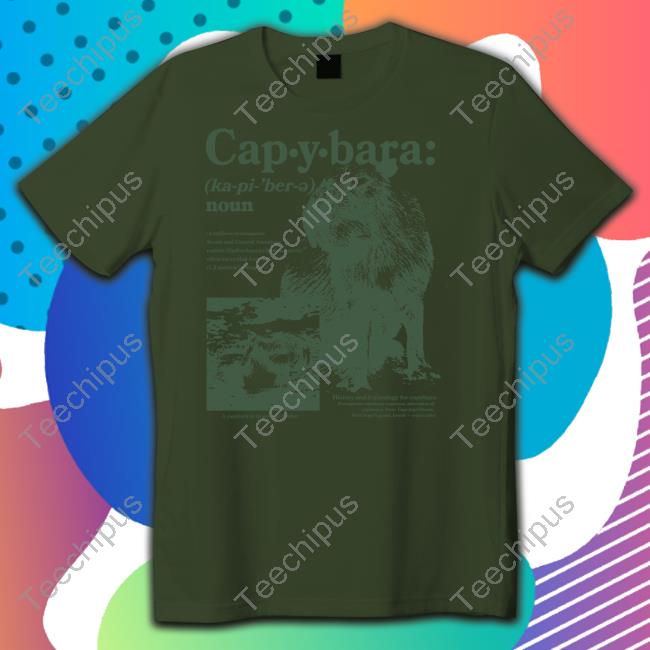 Capybara Defined Tee Capybara Man