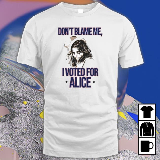 Official Alice Cooper Don’T Blame Me I Voted For Alice T-shirt