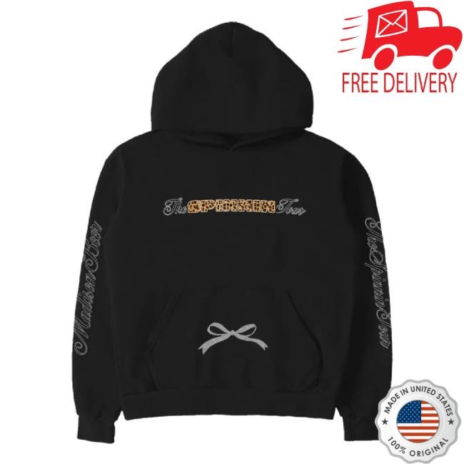 Original Spinnin Tour Cheetah Black Unisex Sweatshirt Madison Beer Shop Merch Store