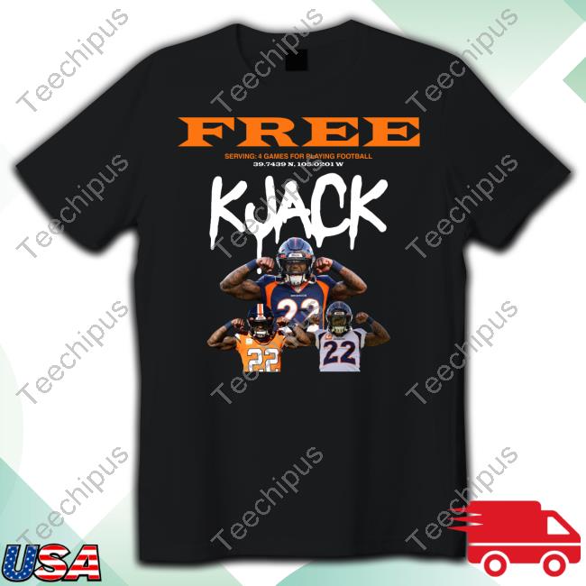 Free Kjack Serving 4 Games For Playing Football T Shirt