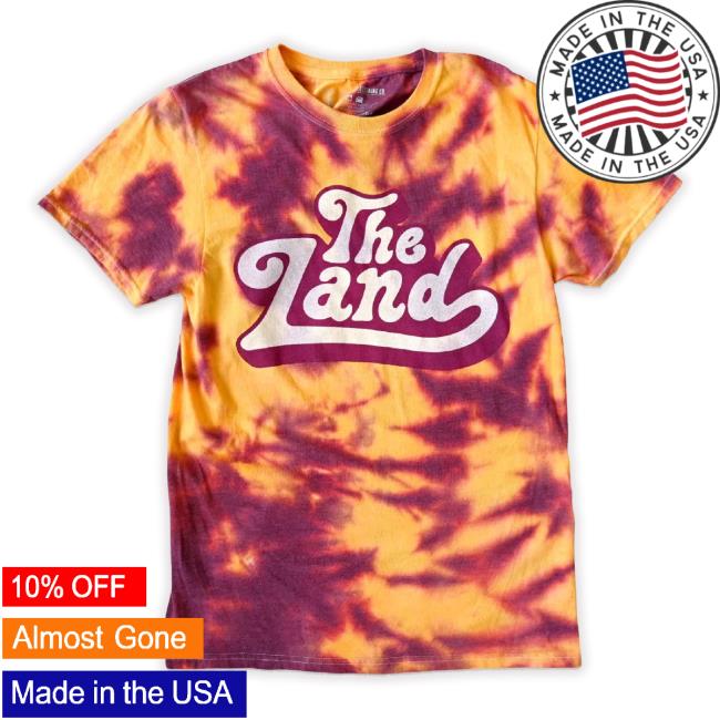 Trending The Land Groovy - Wine/Gold Tie Dye Long Sleeve Tee