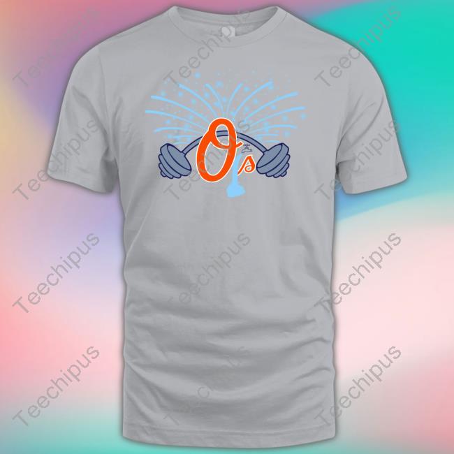 Orioles On Masn O's Orioles Barbell Hoodie Sweatshirt
