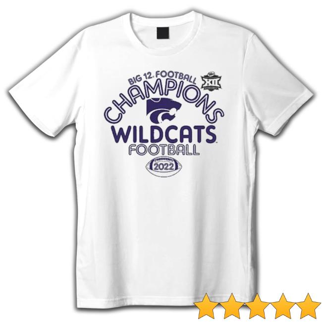 Official K-State Wildcats 2022 Big 12 Football Champions Hooded Sweatshirt
